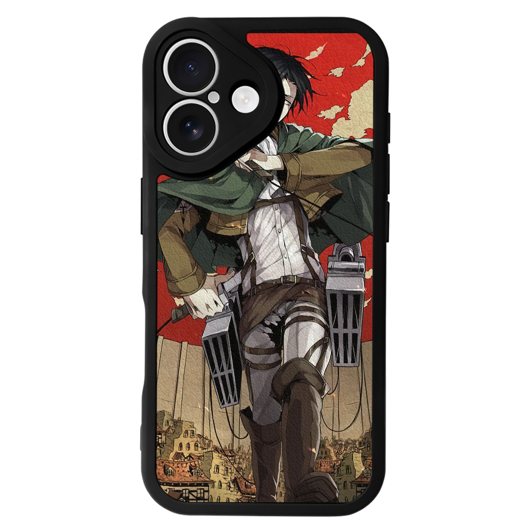 （画像用） 進撃の巨人 Attack on Titan 【iPhone 16シリーズ対応】シリコンスマホケース（レザー調） 材質：シリコン